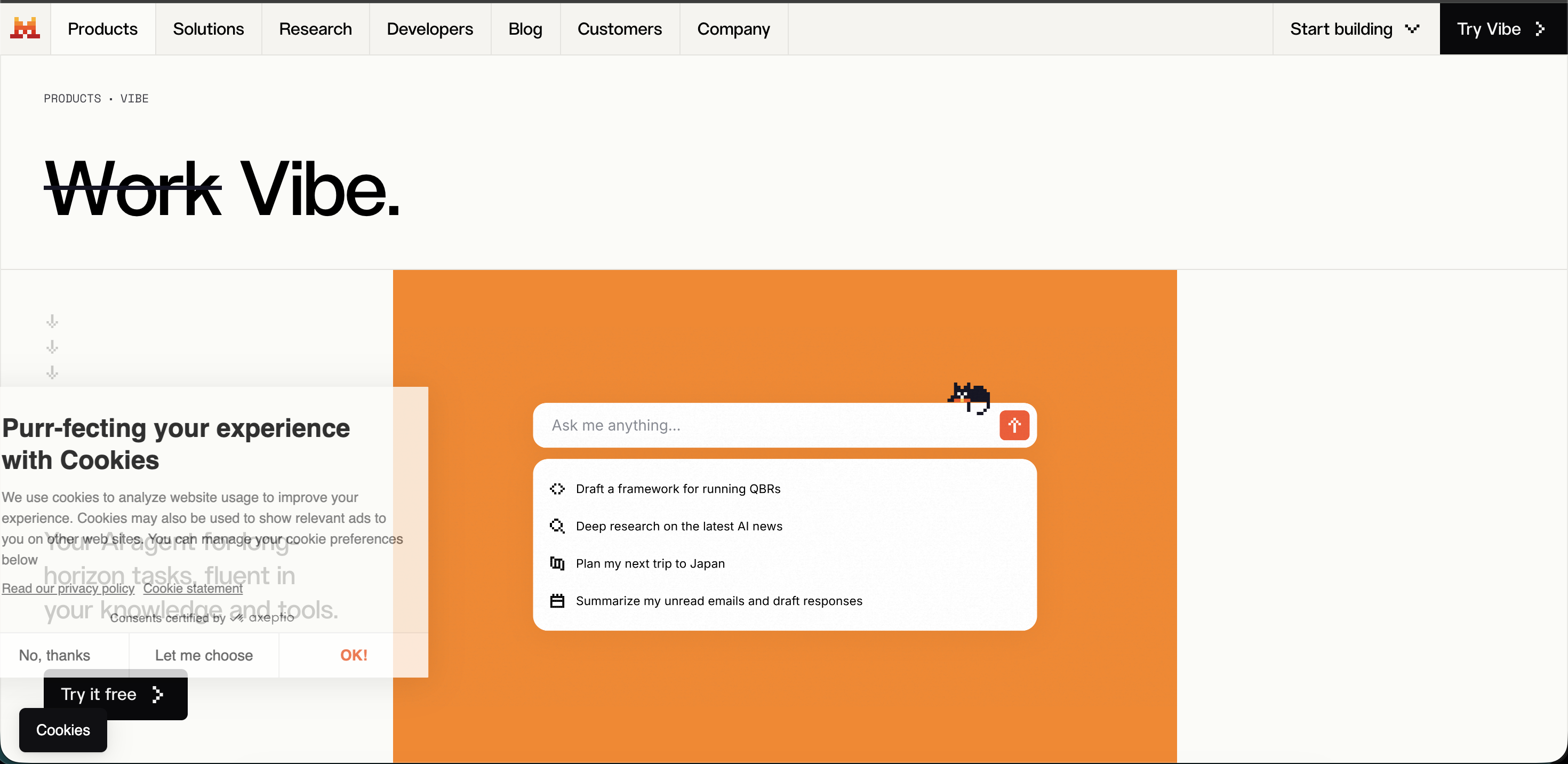 Mistral Vibe interface