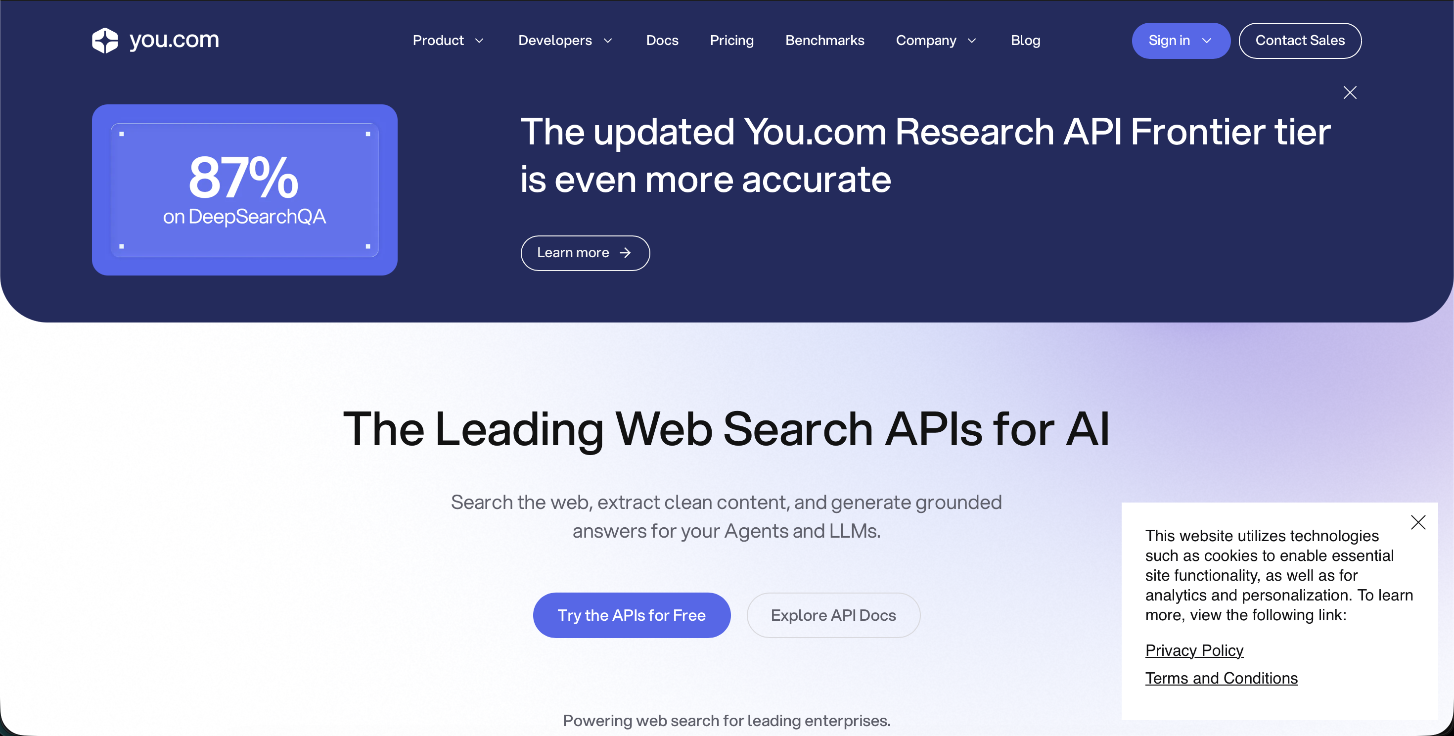 You.com search interface